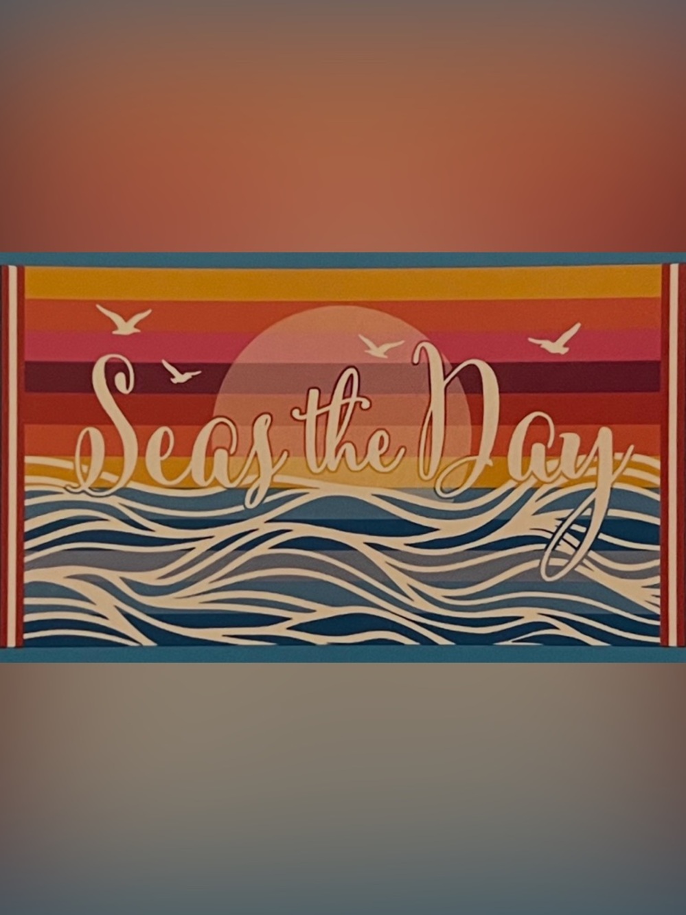 Seas The Day Oversized Beach Towel